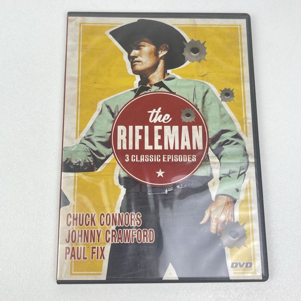 The Rifleman 3 Classic Episodes DVD Slim‎ Case Chuck Connors
